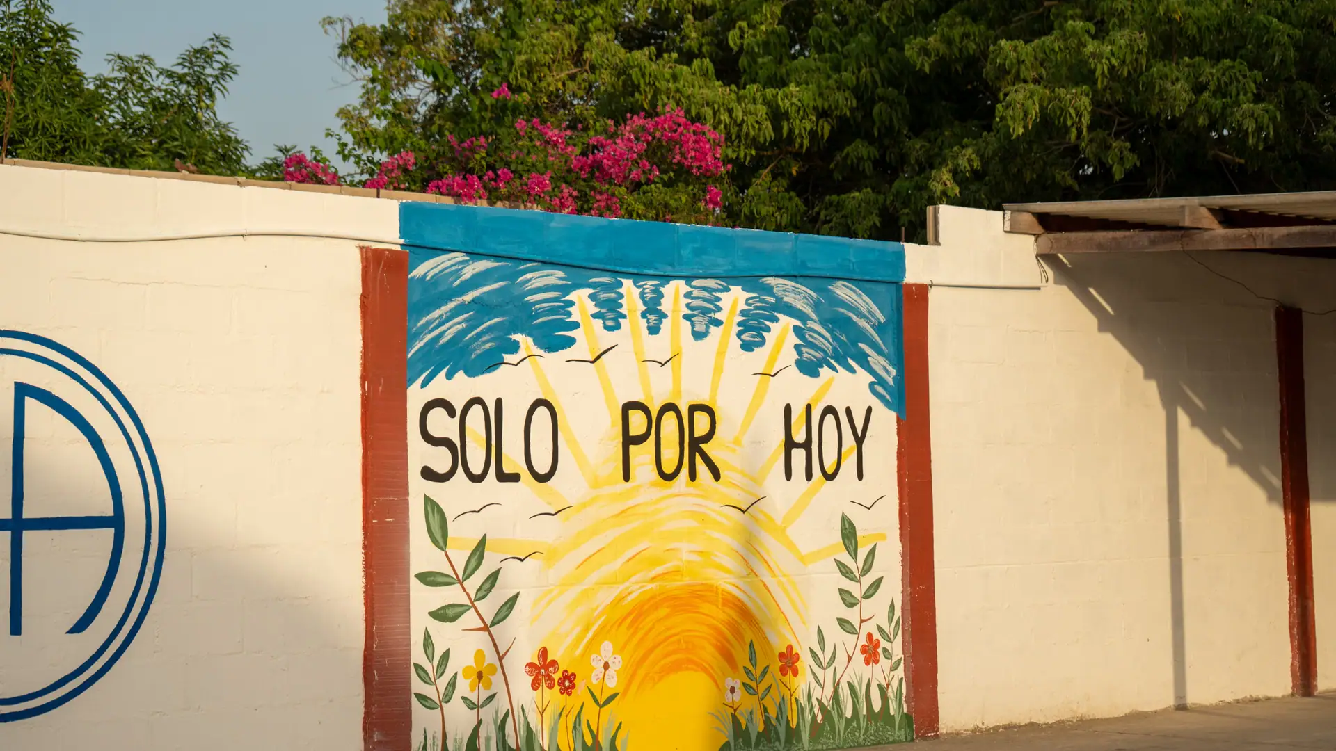 Mural terapéutico Solo por hoy